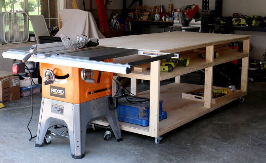 4×8 Workbench Outfeed Table
