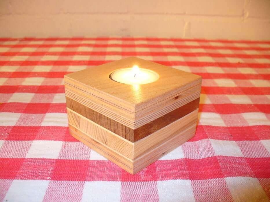 Candleholders From Scrap Wood