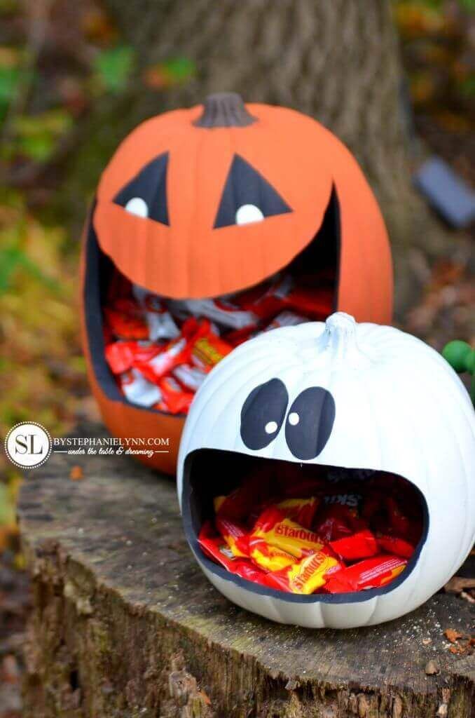 Craft Pumpkin Candy Holders