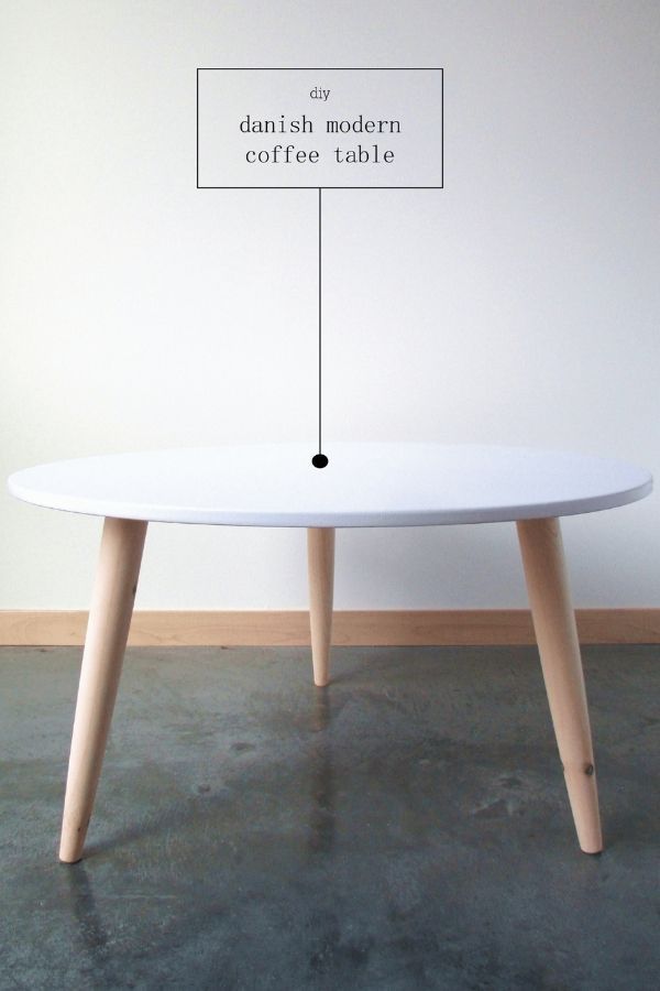 DIY Danish Modern Coffee Table