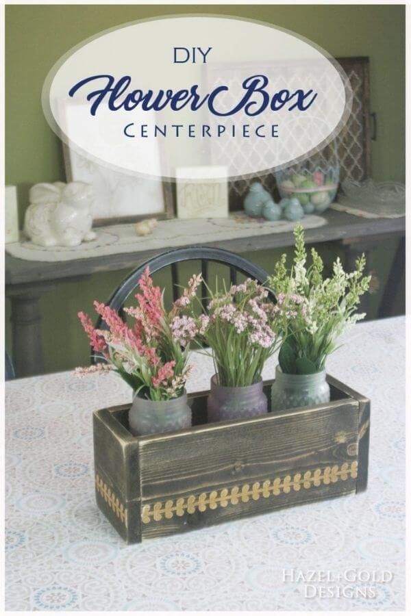 DIY Flower Box Centerpiece