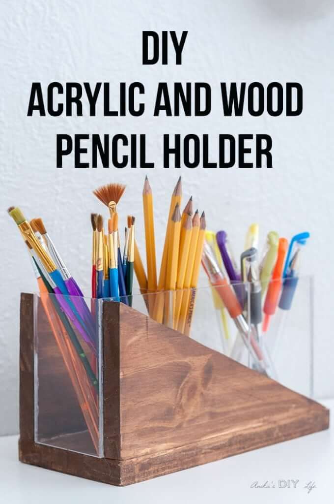 DIY Modern Pencil Holder