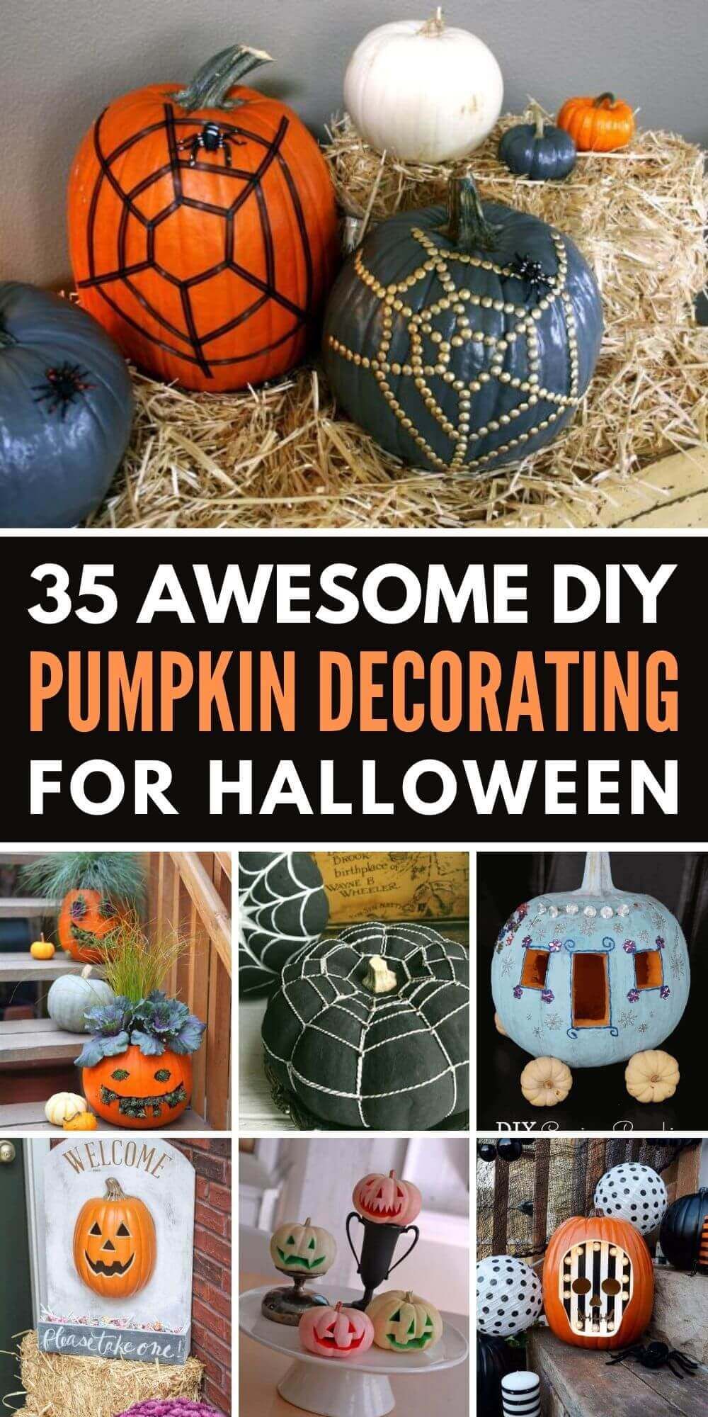 35 Awesome DIY Pumpkin Decorating Ideas For Halloween