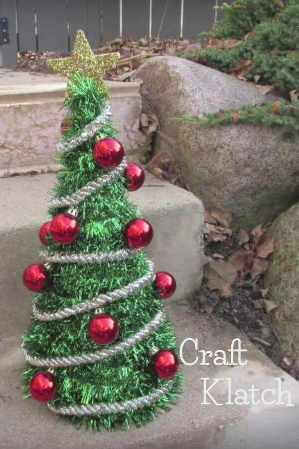 Dollar Store Craft Christmas Tree Decoration