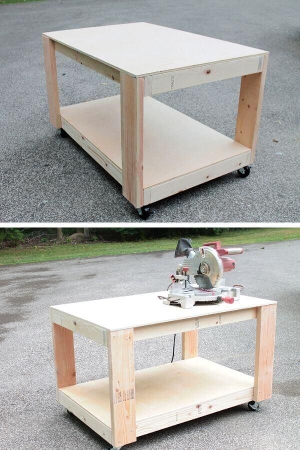 Easy Build 2×6 Workbench With Casters
