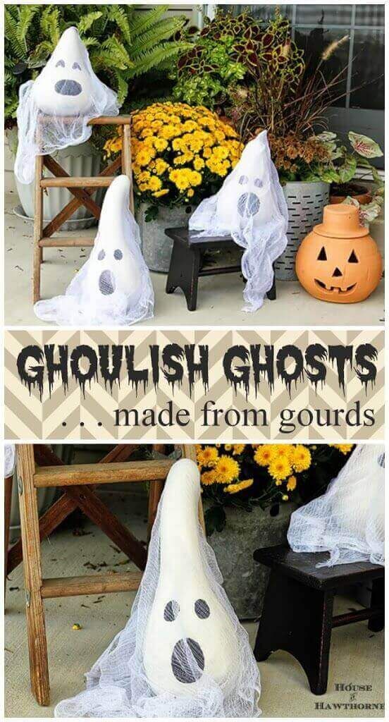 Ghost Made From Gourds