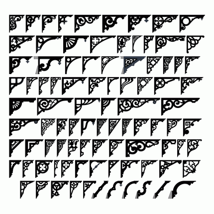 Scroll Saw Shelf Bracket Pattern