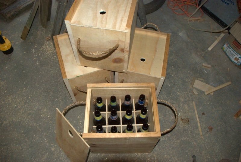 Wooden Beer Bottle Crate