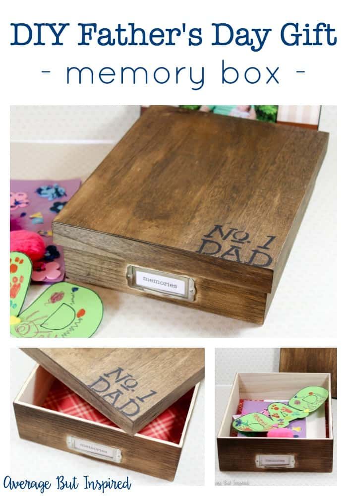 Number One Dad Memory Box