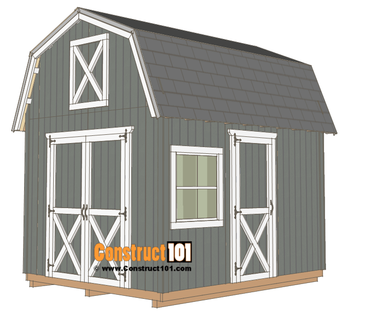 10×12 Barn Shed Plans - Construct 101 