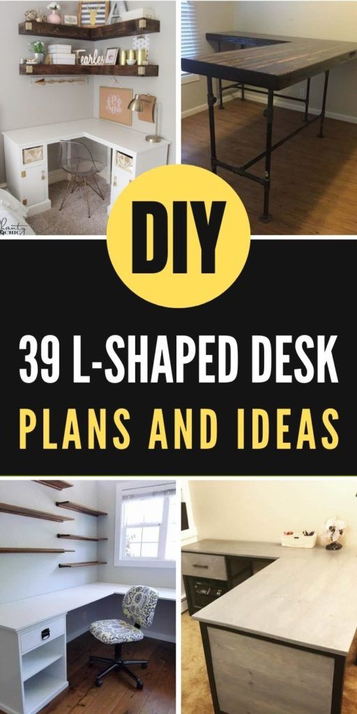 DIY L Shaped Desk Plans And Ideas