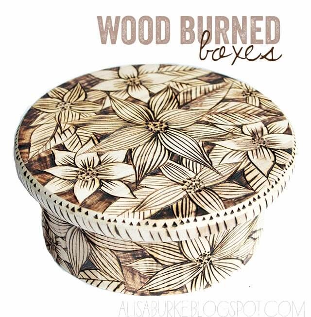 Wood Burned Boxes