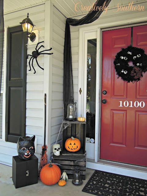 Easy Halloween Front Porch