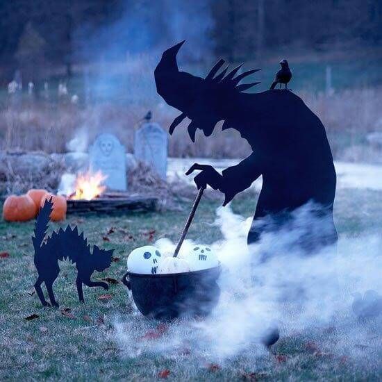 Witch Halloween Lawn Decoration