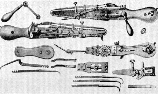 All components of medical chainsaws