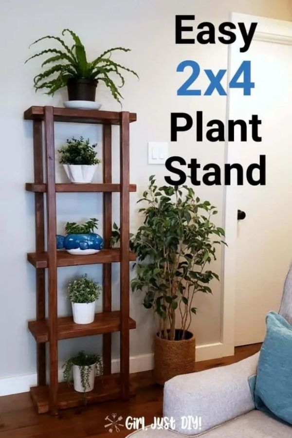DIY 2x4 Plant Stand