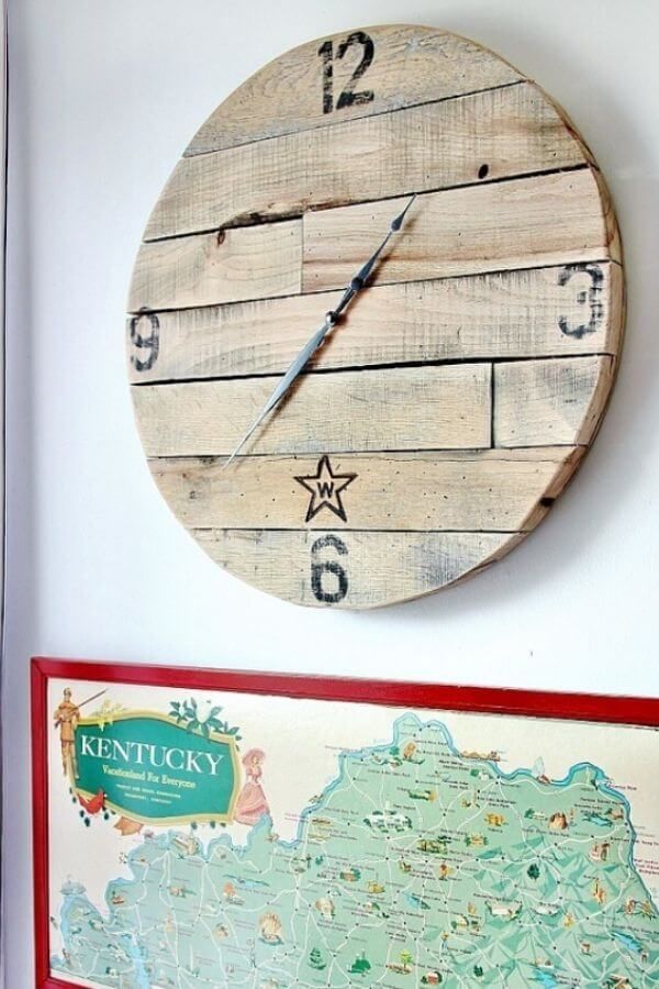 DIY Pallet Wood Clock
