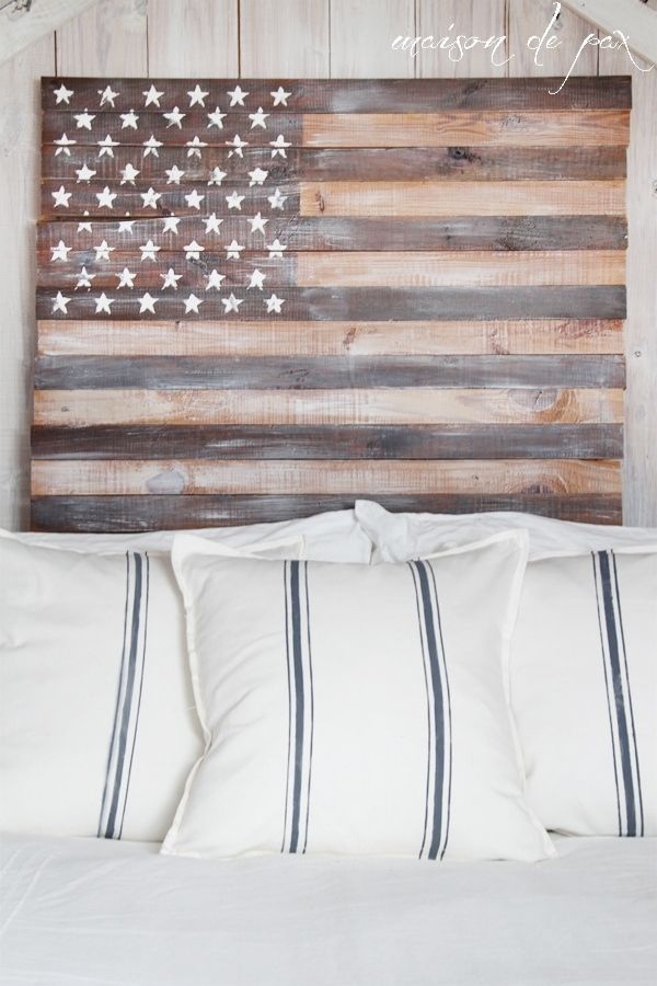 DIY Planked American Flag