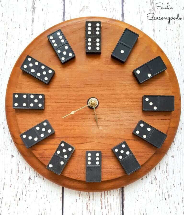 Domino Wood Clock