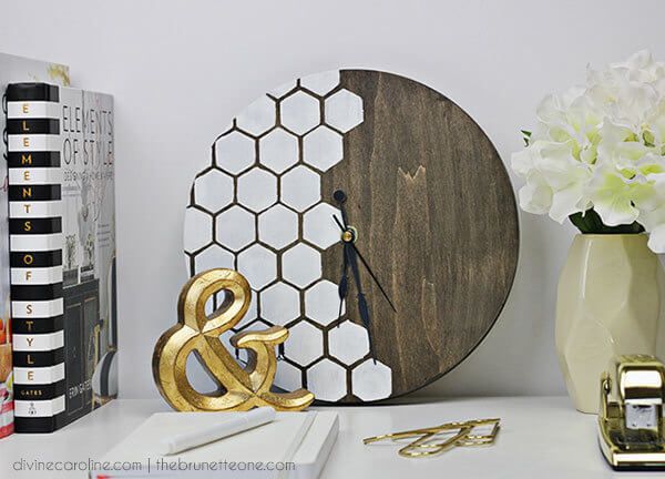Honeycomb DIY Wall Clock