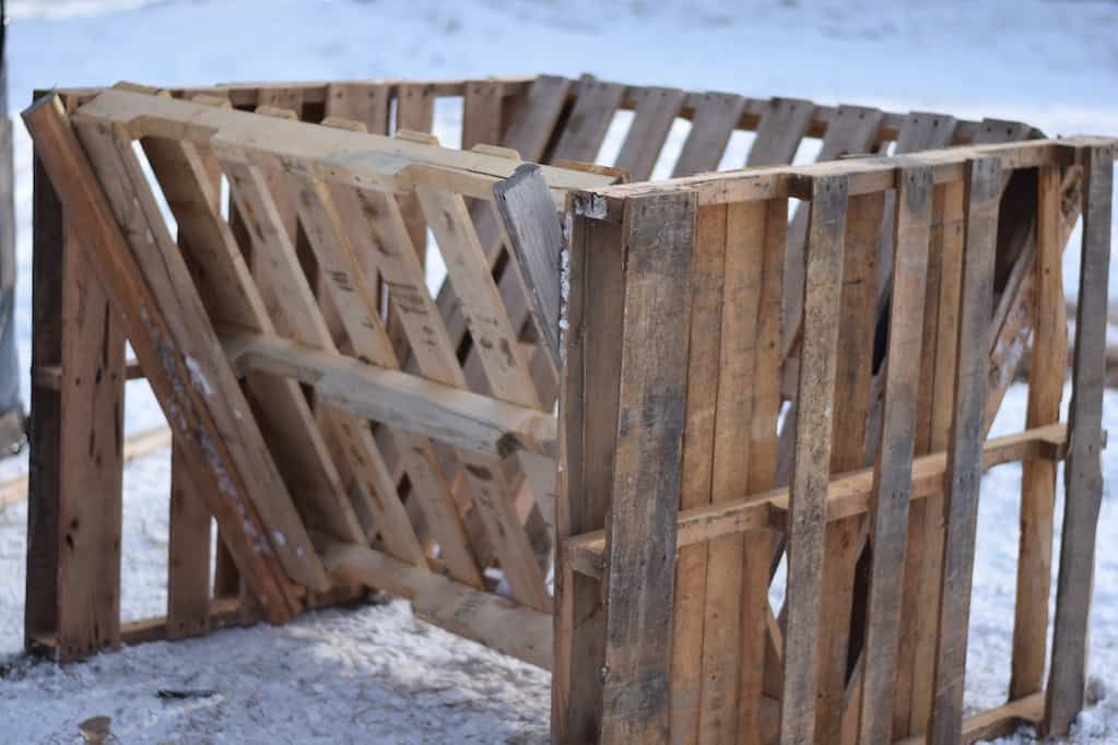 Large-Size Hay Feeder From Pallet
