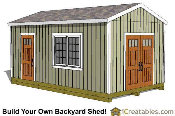 12x20 Backyard Shed Plans