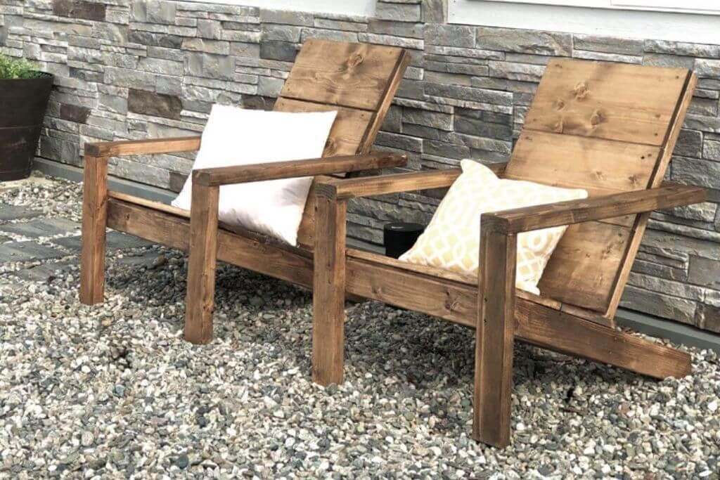 DIY 2x4 Modern Adirondack Chair