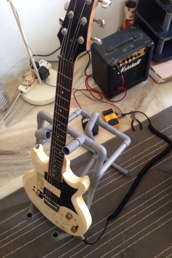 DIY Guitar Stand From PVC Pipe