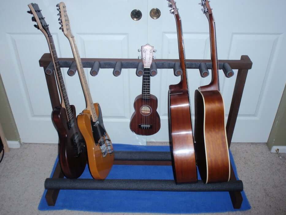 DIY Multiple Wood Guitar Stand By Instructables