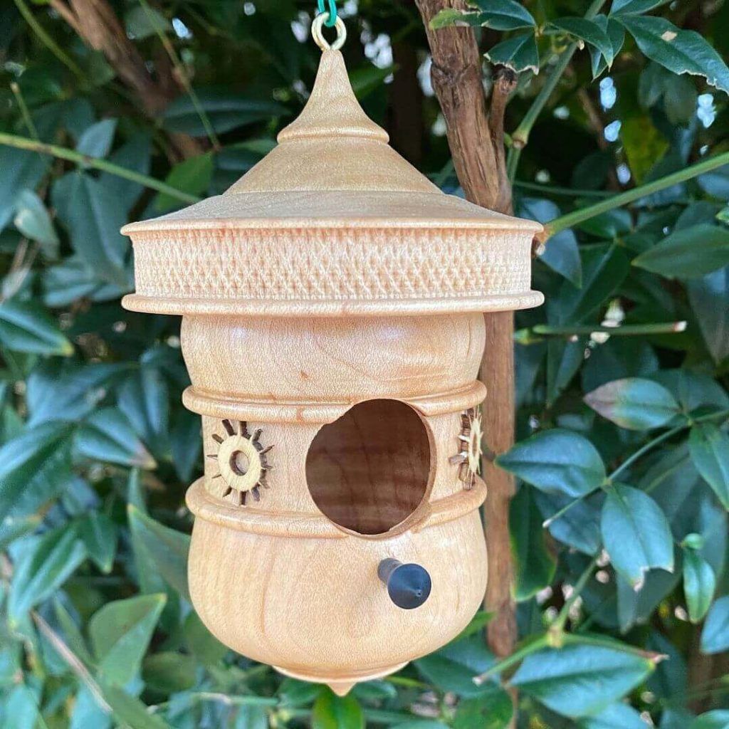 Hummingbird Houses Fancy With Etching