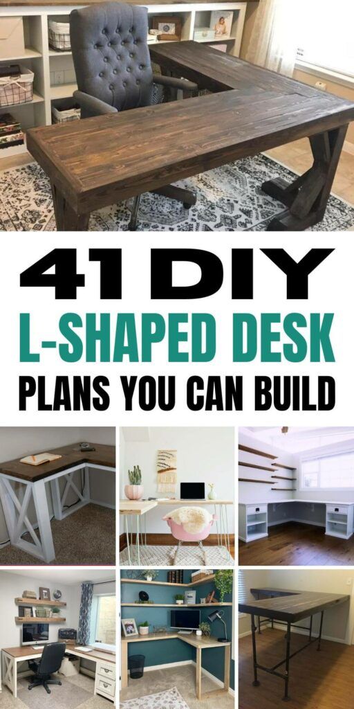 41 DIY L-Shaped Desk Plans