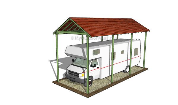 DIY Wood RV Carport Plans