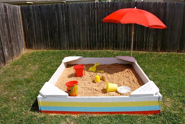 DIY Backyard Sandbox