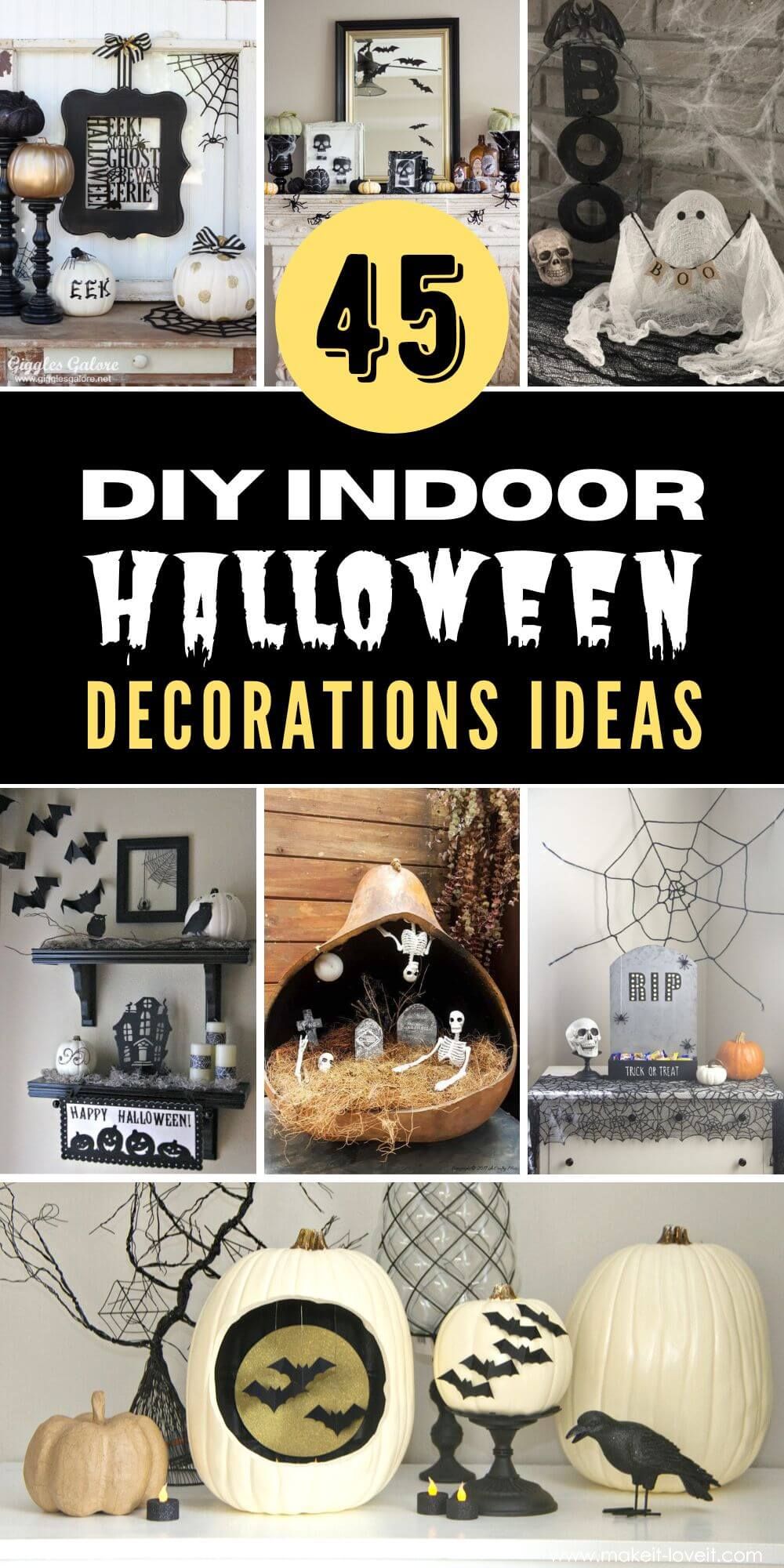 45 Best DIY Indoor Halloween Decorations Ideas