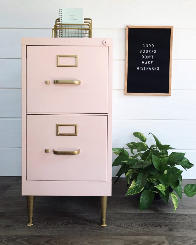 Chalk-Painted File Cabinet Makeover