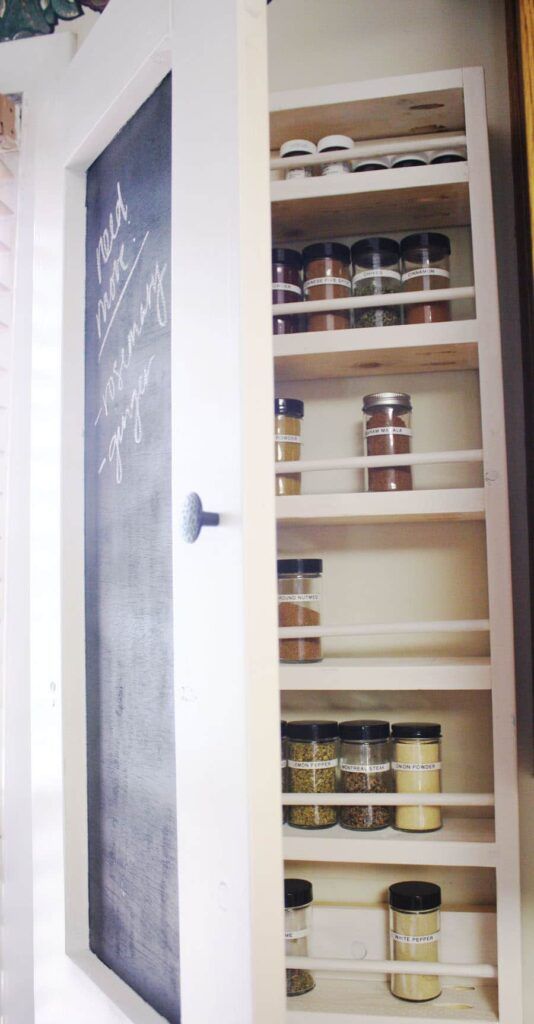 Chalkboard Spice Cabinet