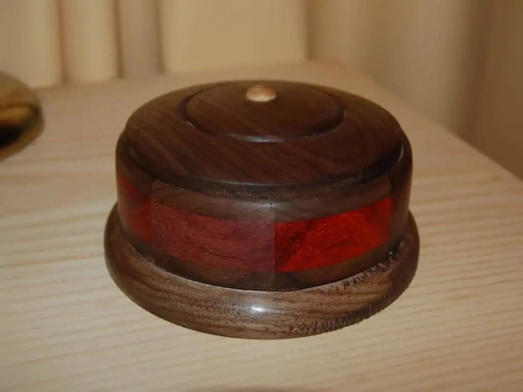 Circular Wooden Jewelry Box