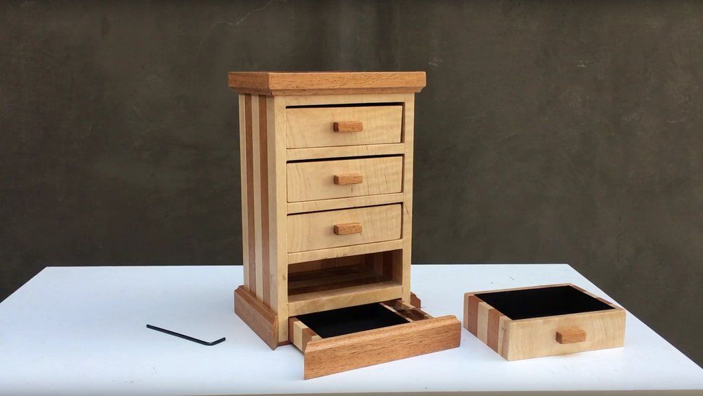 Jewelry Box With Secret Compartment
