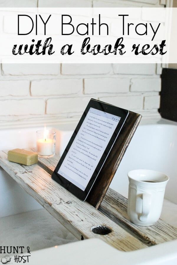 Bath Tray With Book Rest