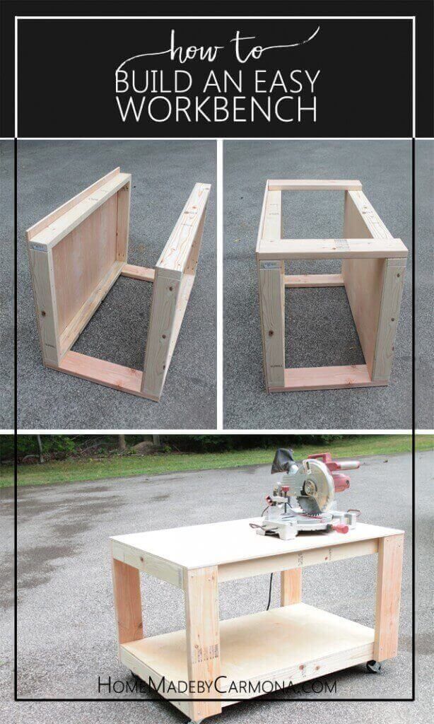 Build A Workbench With Wheels