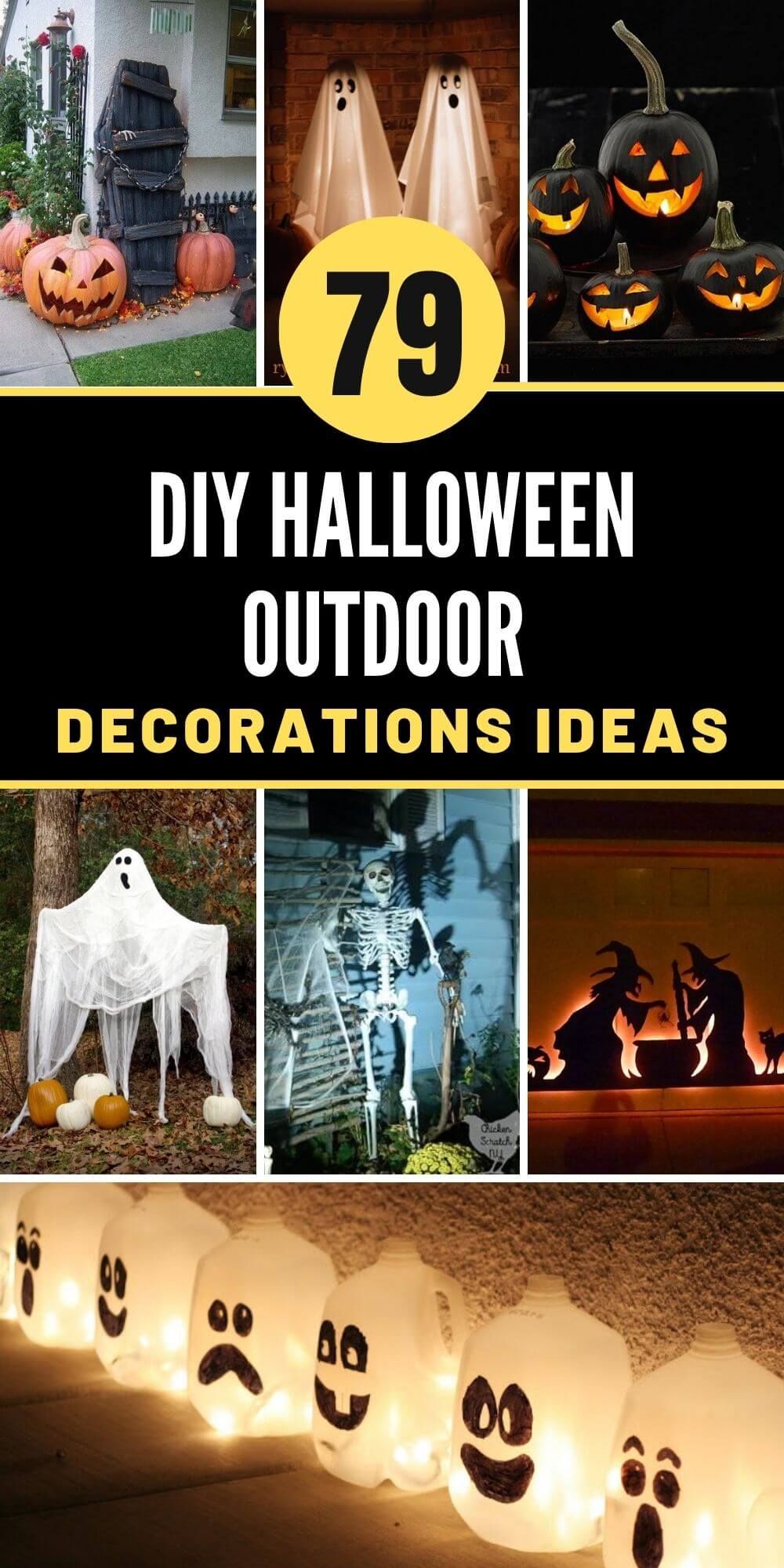 79 Best DIY Halloween Outdoor Decorations Ideas For 2021