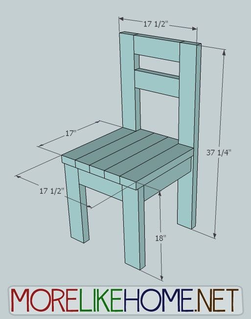 Simple Chair With 2x4s