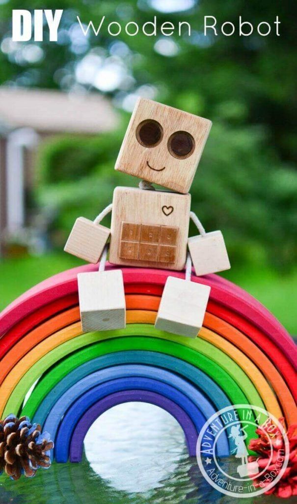 Wooden Robot Toy