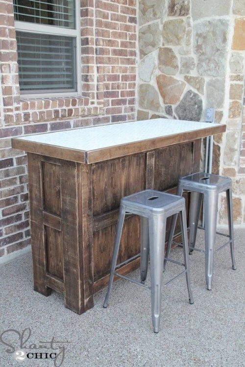 DIY flisebelagt Bar