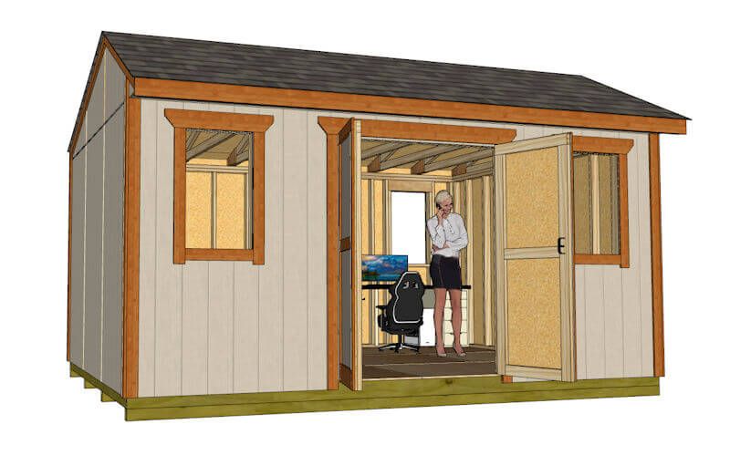 12x16 Shed Plans You Can Build - Epic Saw Guy