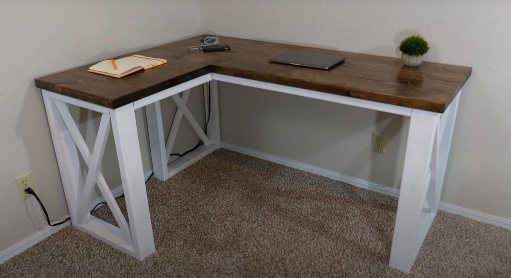 39 DIY L Shaped Desk Plans and Ideas - Epic Saw Guy