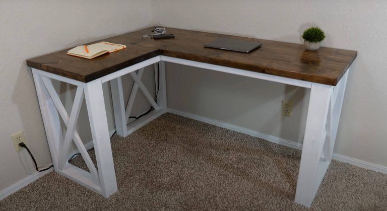 41 DIY L-Shaped Desk Plans and Ideas - Epic Saw Guy