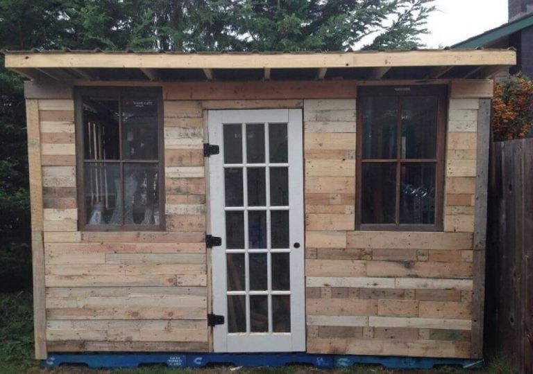 38 DIY Pallet Shed Plans For Storage and Shelter - Epic Saw Guy