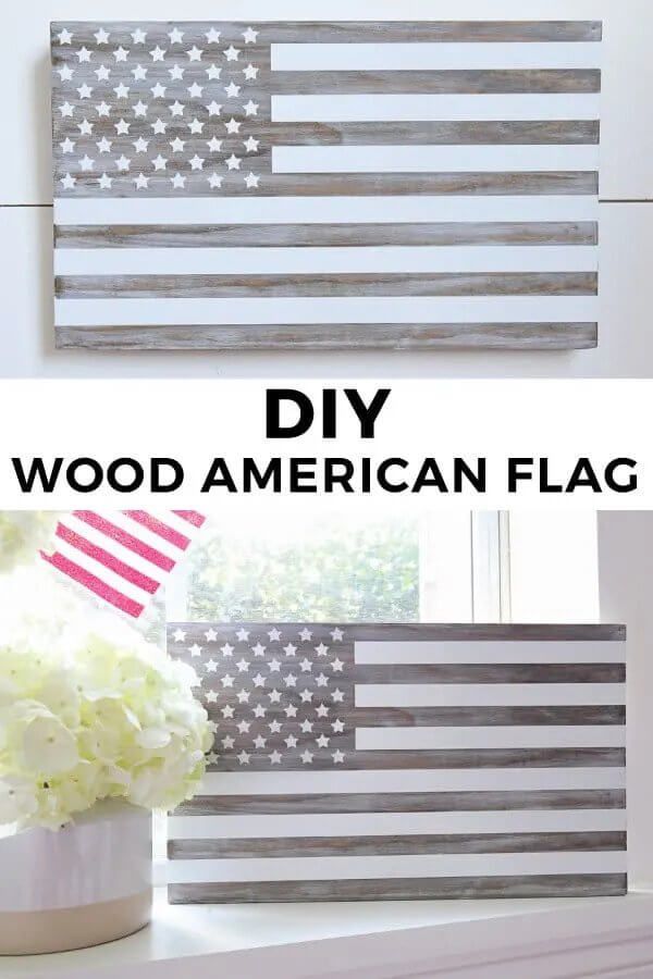 25 DIY Wooden American Flag Plans and Ideas - Epic Saw Guy