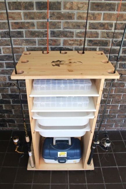 25 Diy Fishing Rod Holders You Can Make, Fishing Rod Storage Cabinet Plans